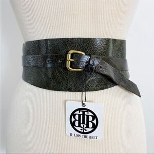 B-Low leather wrap belt